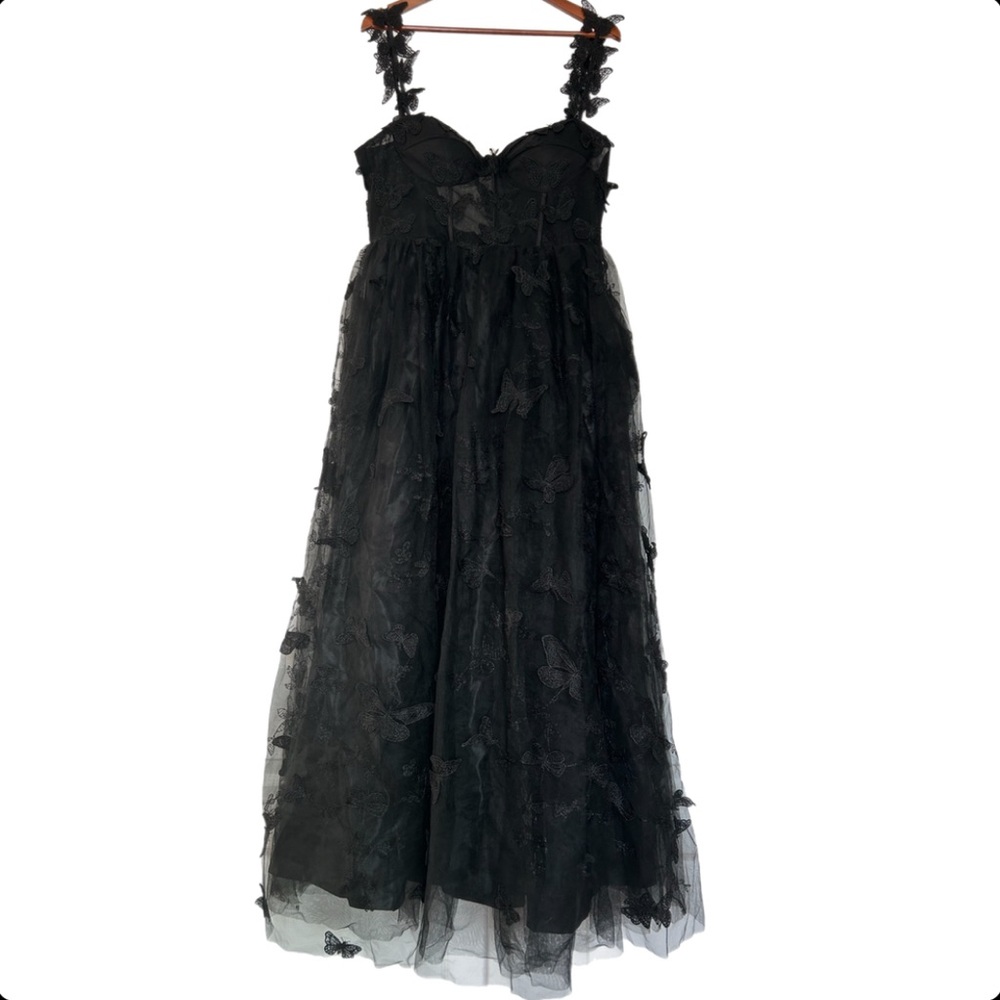 3D Butterfly Formal Gown